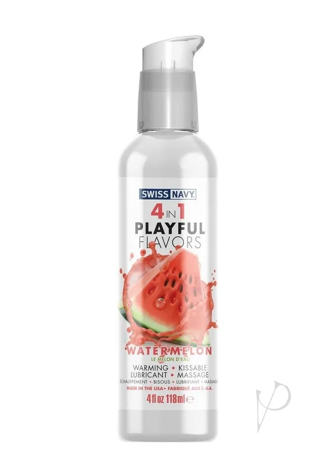 Lubricants Swiss Navy Swiss Navy 4 In 1 Flavored Lubricant 4oz Watermelon