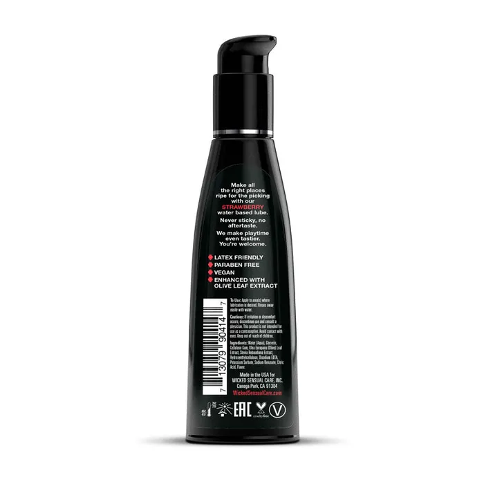 Lubricants Wild Night Fantasies Wicked Aqua Strawberry Water Based Lubricant 120ml