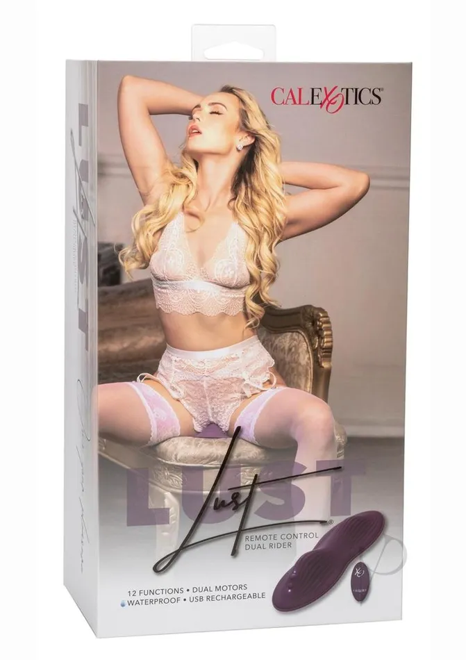 Lust Female Sex Toys Lust Dual Rider Rechargeable Silicone Massager with Remote Control Purple Lust Female Sex Toys Lust Dual Rider Rechargeable Silicone Massager with Remote Control Purple