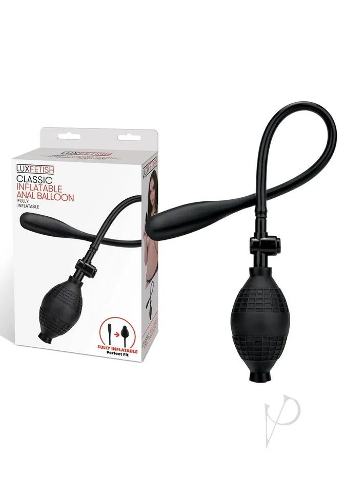 Lux Fetish Classic Inflatable Anal Balloon Black Lux Fetish Anal