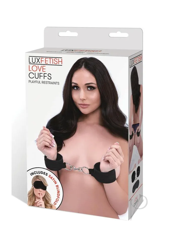 Lux Fetish Quality Love Cuffs Adjustable Black Lux Fetish Anal