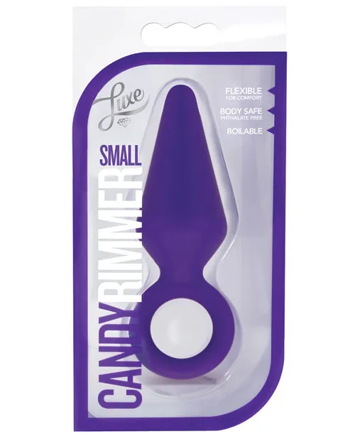 Luxe Candy Rimmer Silicone Butt Plug Small Purple Luxe Anal