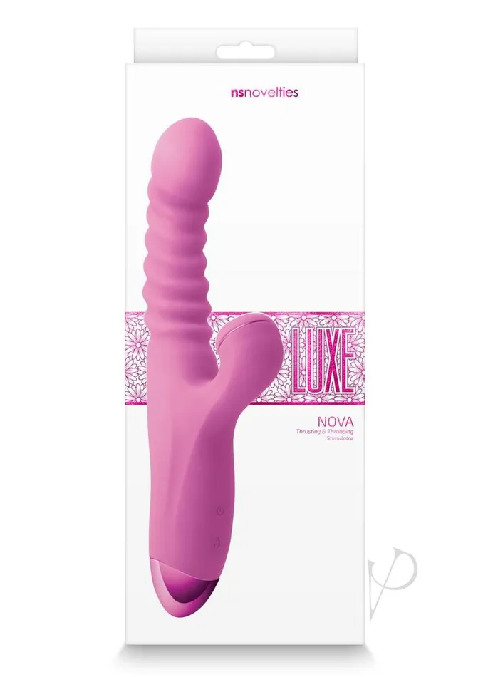 Luxe Nova Rechargeable Silicone Rabbit Vibrator Pink Luxe Vibrators