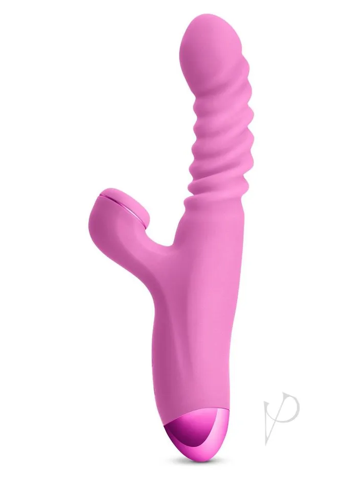 Luxe Nova Rechargeable Silicone Rabbit Vibrator Pink Luxe Vibrators