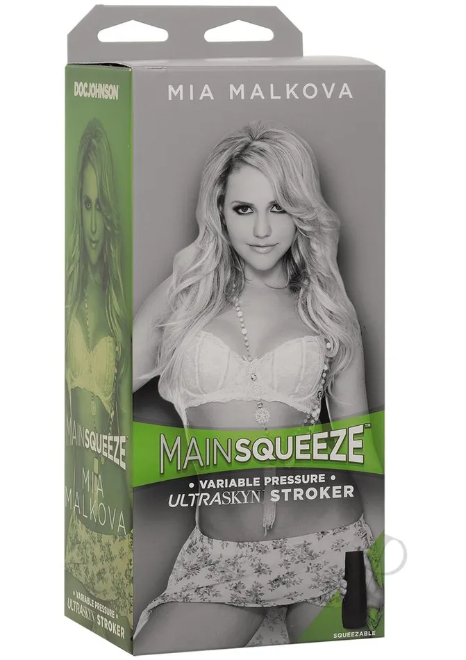 Main Squeeze Male Sex Toys Main Squeeze Mia Malkova Ultraskyn Masturbator Pussy Vanilla