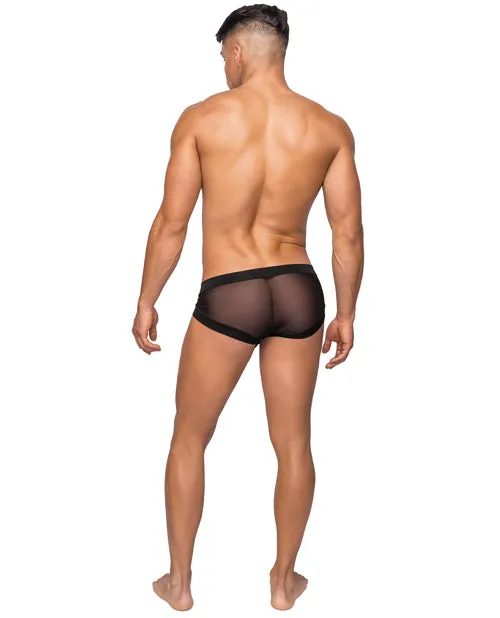 Male Power Anal Hoser Stretch Mesh Micro Mini Short Black XL Male Power Anal Hoser Stretch Mesh Micro Mini Short Black XL