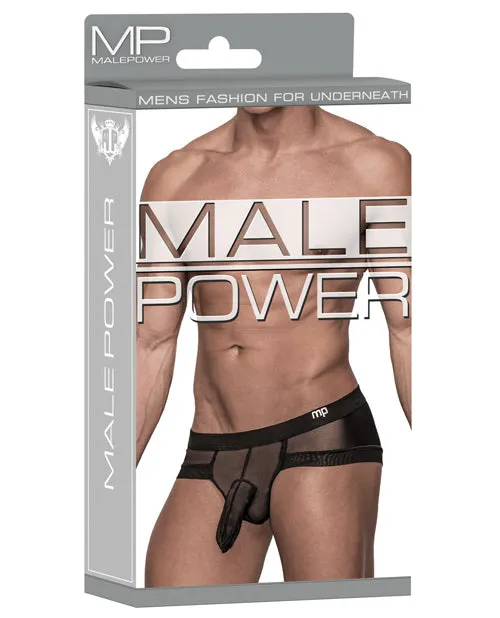 Male Power Anal Hoser Stretch Mesh Micro Mini Short Black XL Male Power Anal Hoser Stretch Mesh Micro Mini Short Black XL