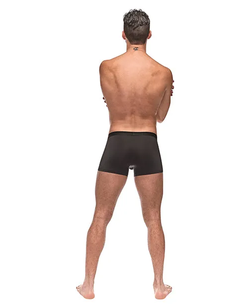 Male Power Anal Private Screening Micro Mesh Modal Pot Leaf Black XL Male Power Anal Private Screening Micro Mesh Modal Pot Leaf Black XL
