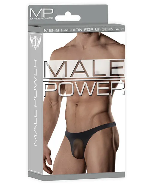 Male Power Male Power Sheer Nylon Lycra Pouch Thong Black SM Anal Male Power Male Power Sheer Nylon Lycra Pouch Thong Black SM Anal