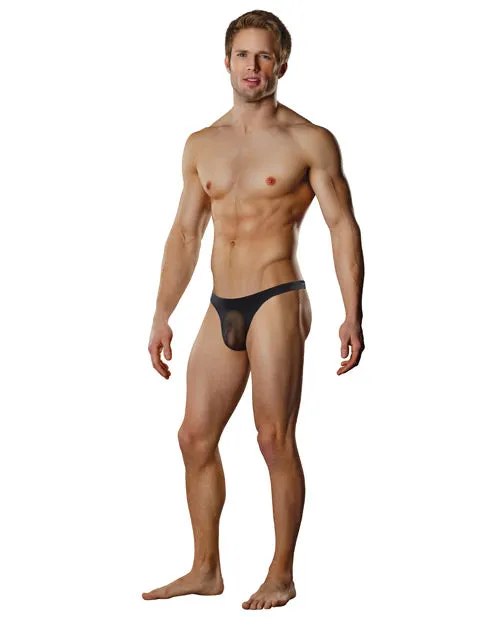 Male Power Male Power Sheer Nylon Lycra Pouch Thong Black SM Anal Male Power Male Power Sheer Nylon Lycra Pouch Thong Black SM Anal