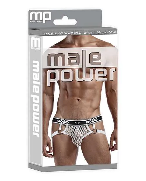 Male Power Male Sex Toys Jock Ring White SM Male Power Male Sex Toys Jock Ring White SM