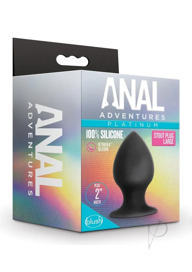 Male Sex Toys Anal Adventures Anal Adventures Platinum Silicone Anal Stout Plug Large Black Male Sex Toys Anal Adventures Anal Adventures Platinum Silicone Anal Stout Plug Large Black