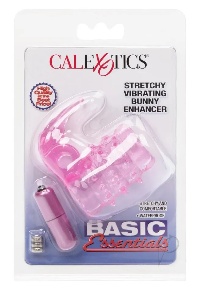Male Sex Toys Basic Essentials Stretchy Vibrating Bunny Enhancer Cock Ring with Clitoral Stimulation Pink Basic Essentials Male Sex Toys Basic Essentials Stretchy Vibrating Bunny Enhancer Cock Ring with Clitoral Stimulation Pink Basic Essentials