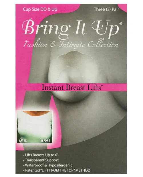 Male Sex Toys Bring It Up Bring it Up Plus Size Breast Lifts DD Cup Larger Pack of 3 Male Sex Toys Bring It Up Bring it Up Plus Size Breast Lifts DD Cup Larger Pack of 3