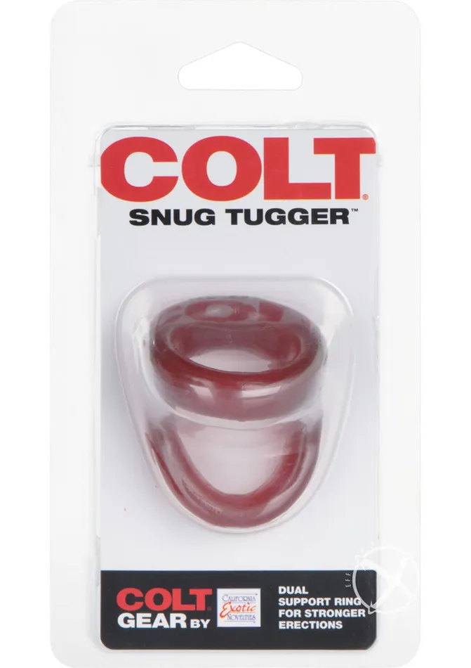 Male Sex Toys Colt COLT Snug Tugger Cock Ring Red