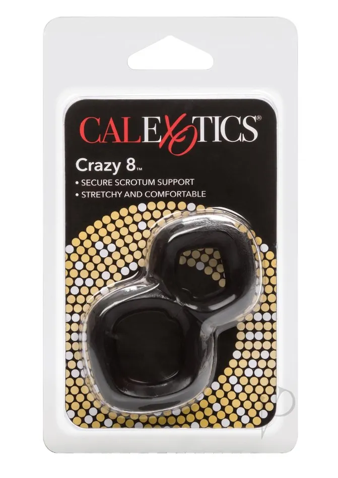 Male Sex Toys Crazy 8 Cock Ring Black Rings