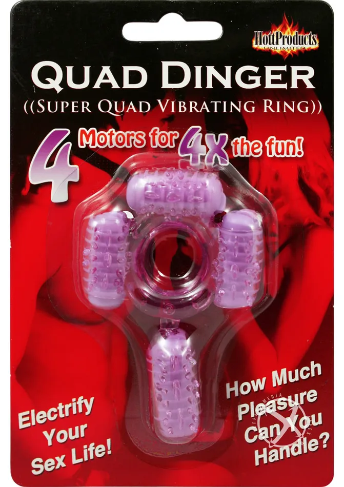Male Sex Toys Hott Products Humm Dinger Super Quad Vibrating Cock Ring Purple Male Sex Toys Hott Products Humm Dinger Super Quad Vibrating Cock Ring Purple