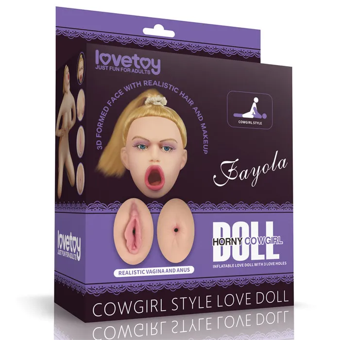 Male Sex Toys Lovetoy Fayola Horny Cowgirl Inflatable Love Doll