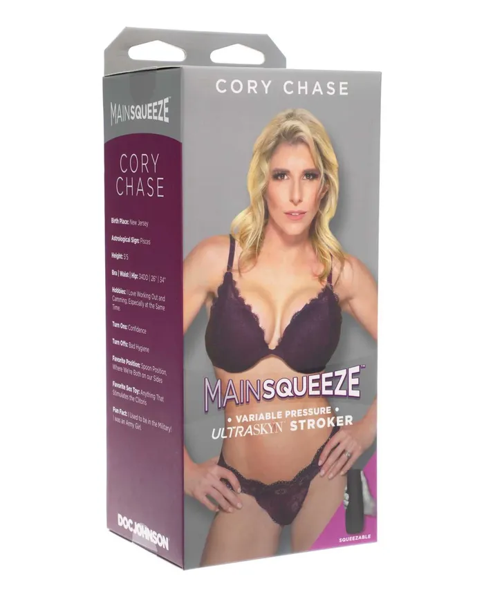 Male Sex Toys Main Squeeze Main Squeeze Cory Chase Ultraskyn Masturbator Pussy Vanilla