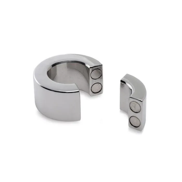 Male Sex Toys Master Series Magnetic Stainless Steel Ball Stretcher 30mm