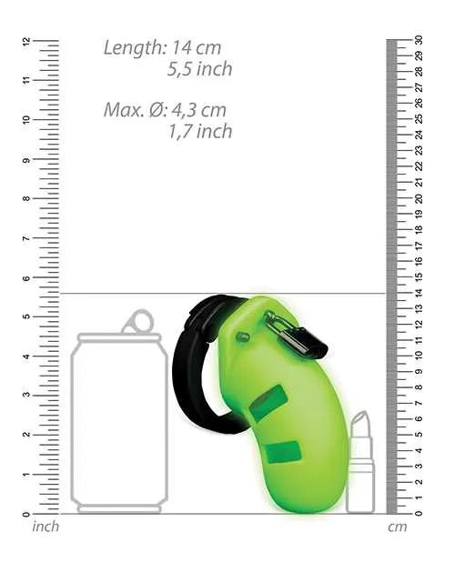 Male Sex Toys Ouch Ouch Model 20 Silicone Cock Cage 35in Glow in the Dark Green Male Sex Toys Ouch Ouch Model 20 Silicone Cock Cage 35in Glow in the Dark Green