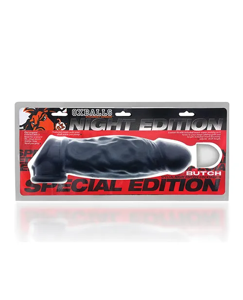 Male Sex Toys Oxballs Oxballs Butch Cock Sheath Penis Extender Night Edition