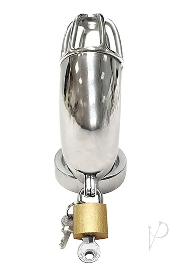Male Sex Toys Rouge Rouge Stainless Steel Chastity Cock Cage with Padlock Male Sex Toys Rouge Rouge Stainless Steel Chastity Cock Cage with Padlock