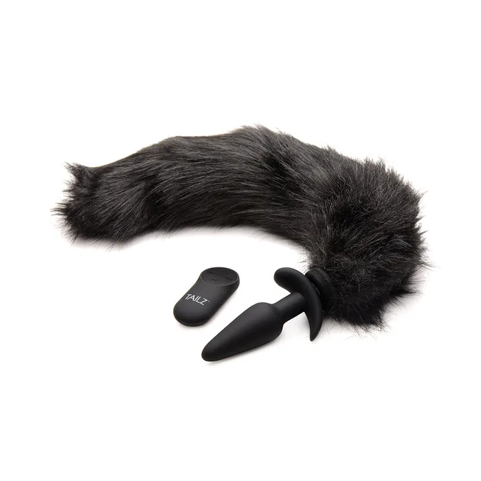 Male Sex Toys Small Vibrating Anal Plug with Interchangeable Fox Tail Tailz