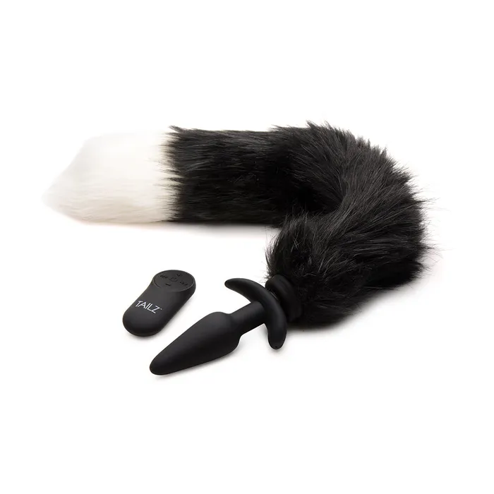 Male Sex Toys Small Vibrating Anal Plug with Interchangeable Fox Tail Tailz