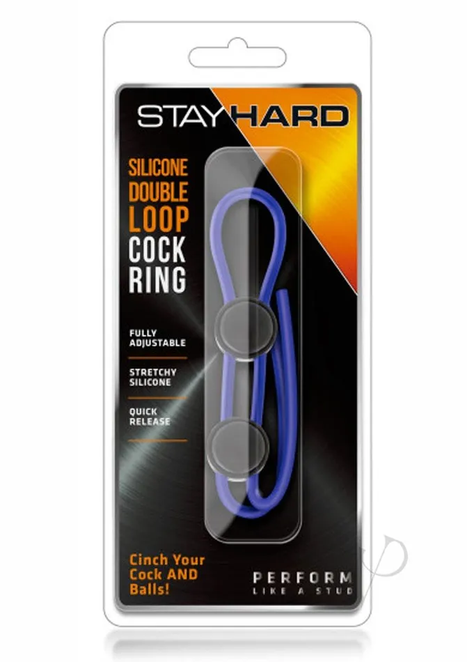 Male Sex Toys Stay Hard Silicone Double Loop Cock Ring Adjustable Cock Tie Blue Stay Hard Male Sex Toys Stay Hard Silicone Double Loop Cock Ring Adjustable Cock Tie Blue Stay Hard