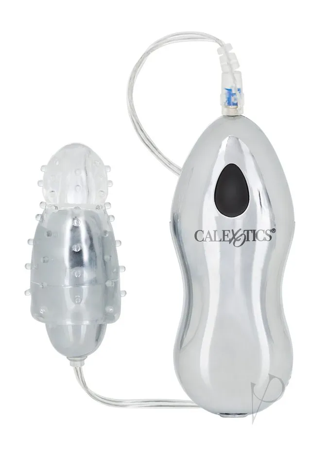Male Sex Toys Sterling Collection Combo Pack 3 Silver Bullet with Sleeve and Wired Remote Control Sterling Collection