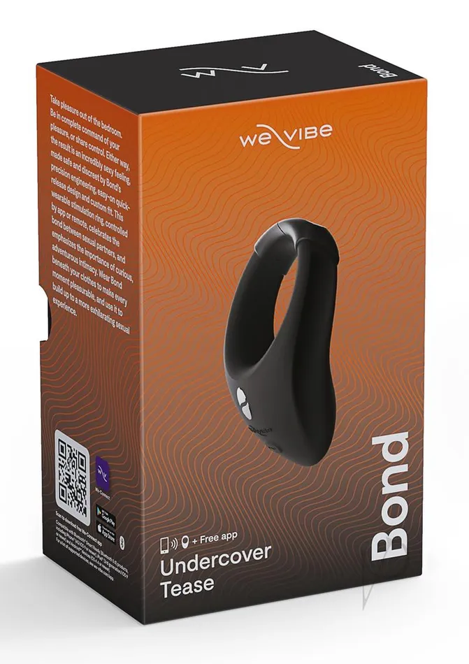 Male Sex Toys We Vibe WeVibe Bond Rechargeable Silicone Cock Ring with Remote Control Black Male Sex Toys We Vibe WeVibe Bond Rechargeable Silicone Cock Ring with Remote Control Black