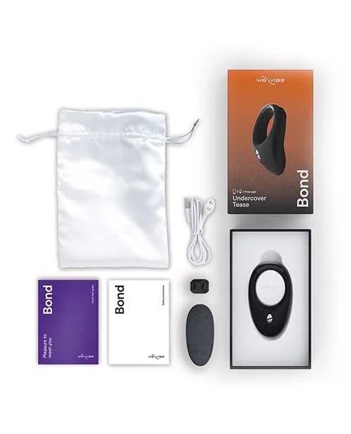 Male Sex Toys We Vibe WeVibe Bond Rechargeable Silicone Cock Ring with Remote Control Black Male Sex Toys We Vibe WeVibe Bond Rechargeable Silicone Cock Ring with Remote Control Black