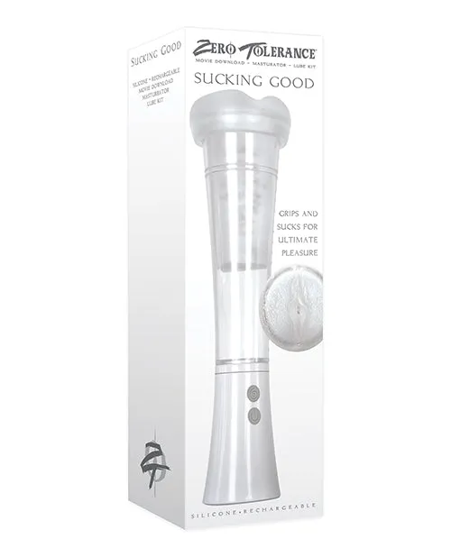 Male Sex Toys Zero Tolerance Zero Tolerance Sucking Good Rechargeable Vibrating Masturbator Vanilla