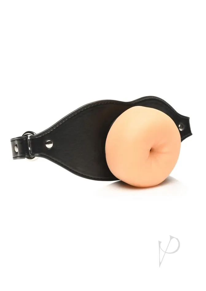 Master Series Ass Face Mouth Gag VanillaBlack Master Series Anal