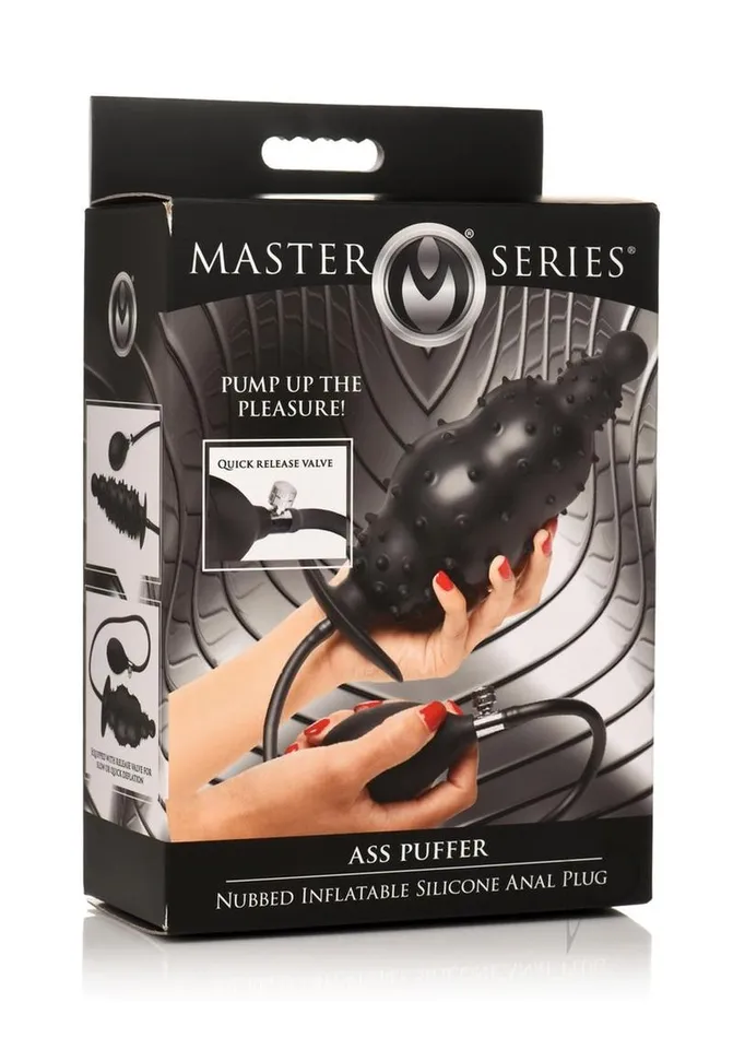 Master Series Ass Puffer Nubbed Inflatable Silicone Anal Plug Black Master Series Anal Master Series Ass Puffer Nubbed Inflatable Silicone Anal Plug Black Master Series Anal