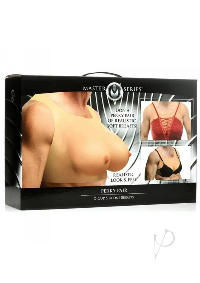 Master Series Dildos Master Series Perky Pair DCup Silicone Breast Vanilla Master Series Dildos Master Series Perky Pair DCup Silicone Breast Vanilla