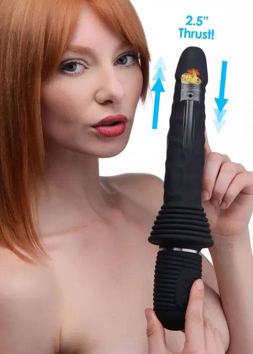 Master Series Female Sex Toys 10X Silicone Vibrating and Thrusting Dildo Master Series Female Sex Toys 10X Silicone Vibrating and Thrusting Dildo