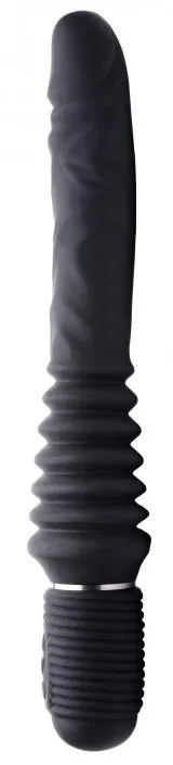 Master Series Female Sex Toys 10X Silicone Vibrating and Thrusting Dildo