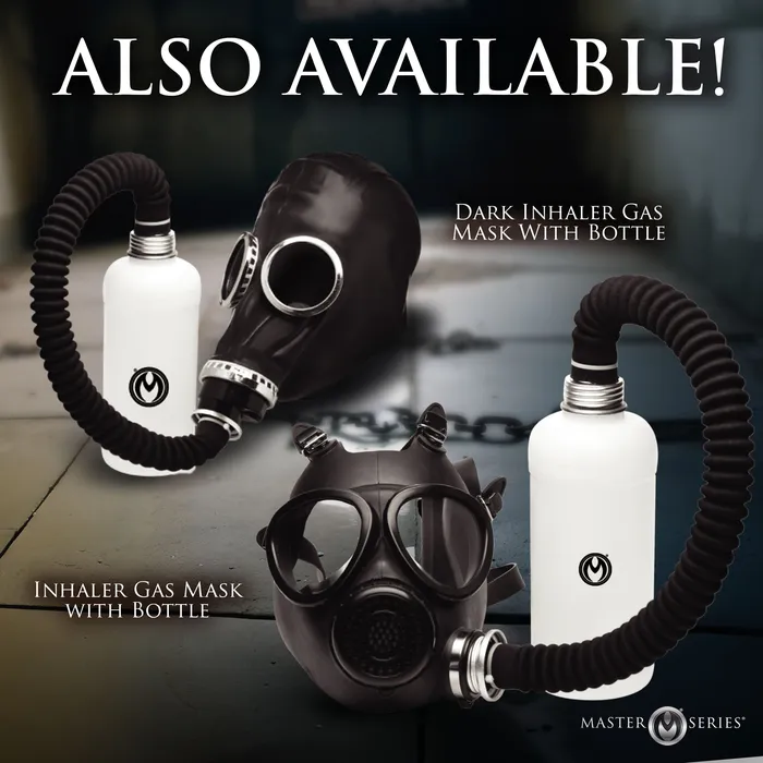 Master Series Inhaler Gas Mask with Bottle Male Sex Toys