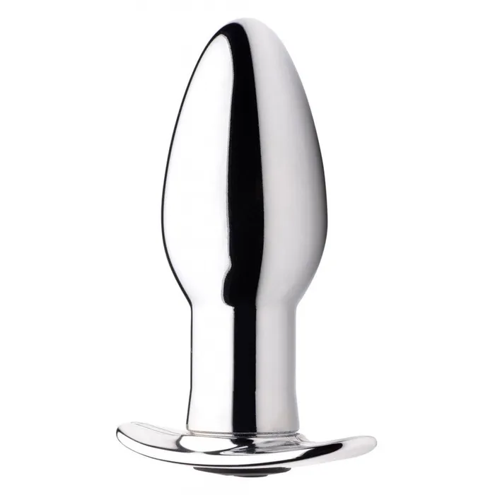 Master Series Male Sex Toys Chrome Blast 7X Rechargeable Butt Plug with Remote Control