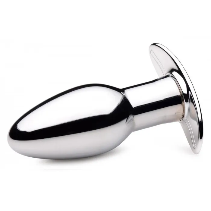 Master Series Male Sex Toys Chrome Blast 7X Rechargeable Butt Plug with Remote Control