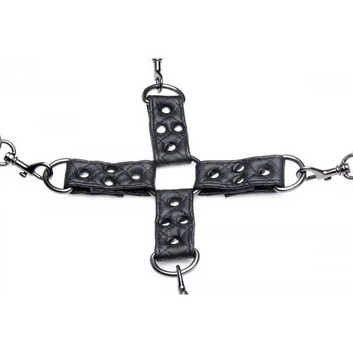 Master Series Male Sex Toys Concede Wrist and Ankle Restraint Set With HogTie Adaptor