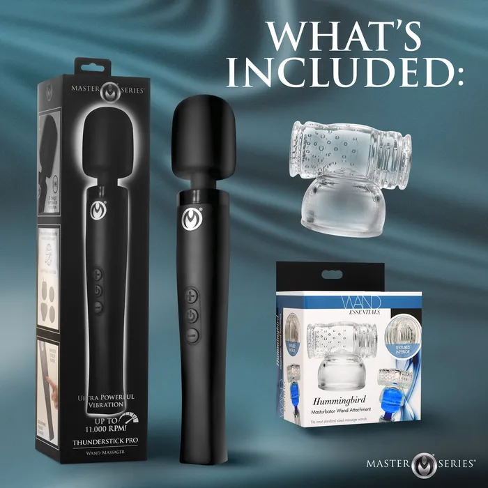 Master Series Male Sex Toys Thunderstick Pro Male Masturbation Kit
