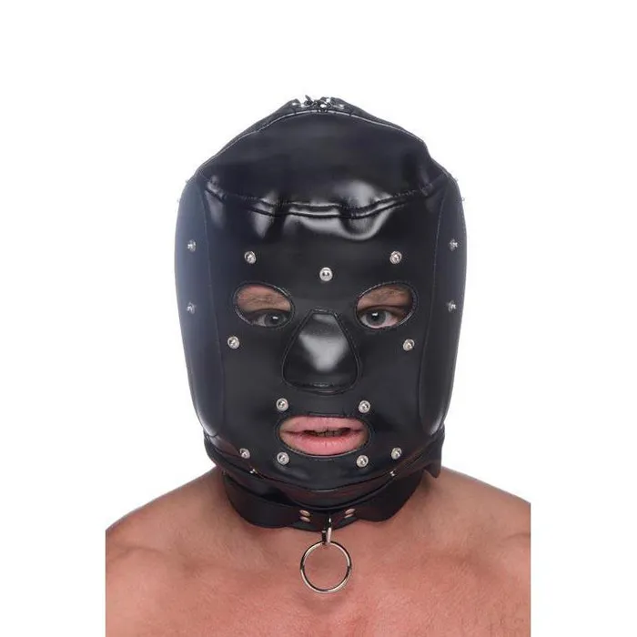 Master Series Male Sex Toys Universal BDSM Hood with Removable Muzzle