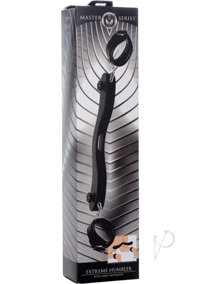 Master Series Master Series Extreme Humbler with Ankle Restraints Black Male Sex Toys Master Series Master Series Extreme Humbler with Ankle Restraints Black Male Sex Toys