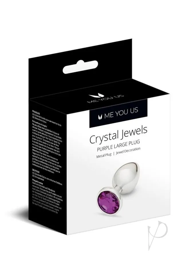 Me You Us ME YOU US Crystal Jewels Large Purple Vibrators