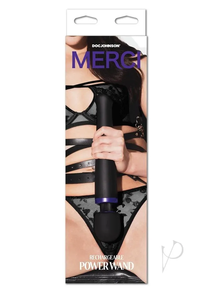 Merci Female Sex Toys Merci Rechargeable Power Wand Silicone Wand Massager Black Merci Female Sex Toys Merci Rechargeable Power Wand Silicone Wand Massager Black