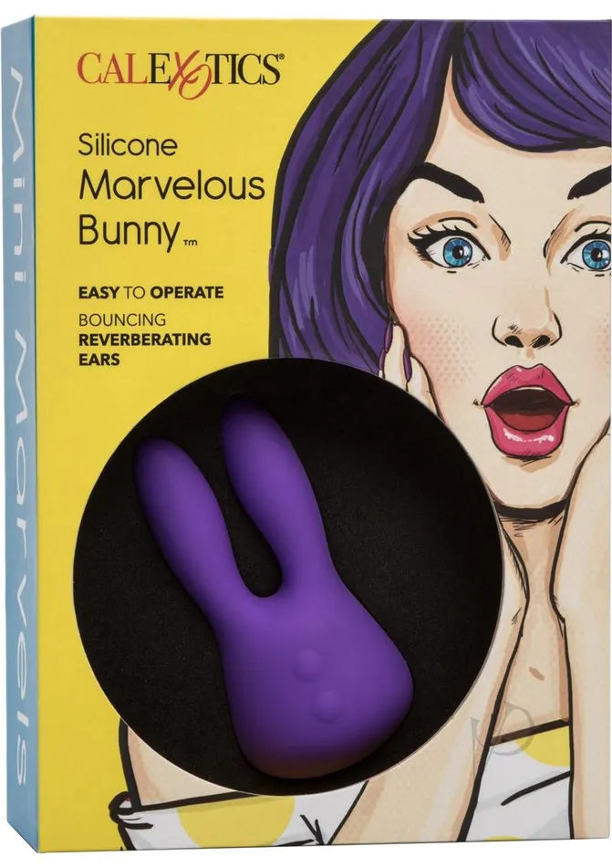 Mini Marvels Female Sex Toys Mini Marvels Marvelous Bunny Silicone Rechargeable Massager Purple Mini Marvels Female Sex Toys Mini Marvels Marvelous Bunny Silicone Rechargeable Massager Purple