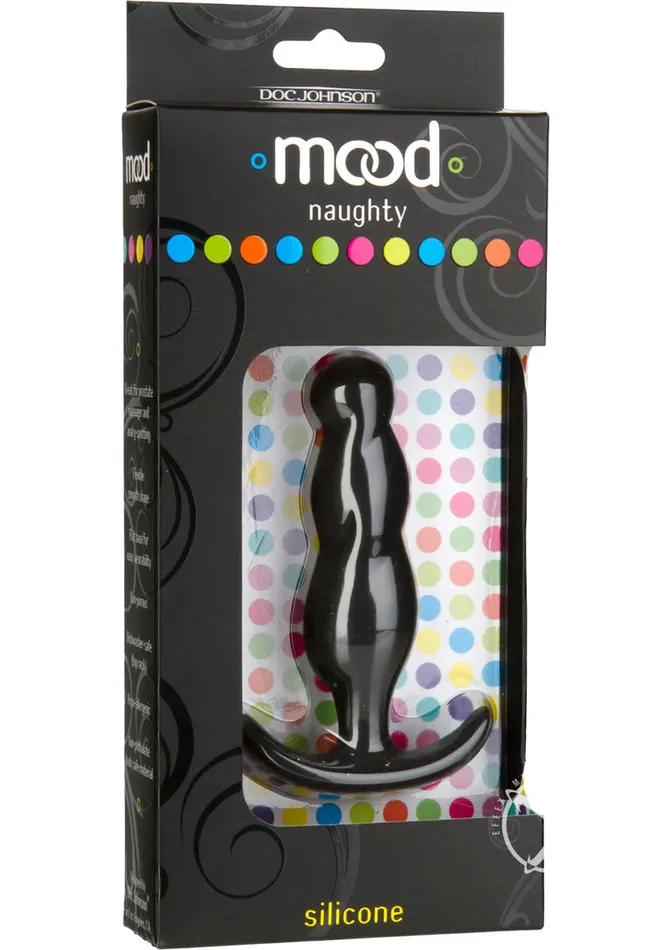 Mood Anal Mood Naughty 3 Silicone Anal Plug Medium Black